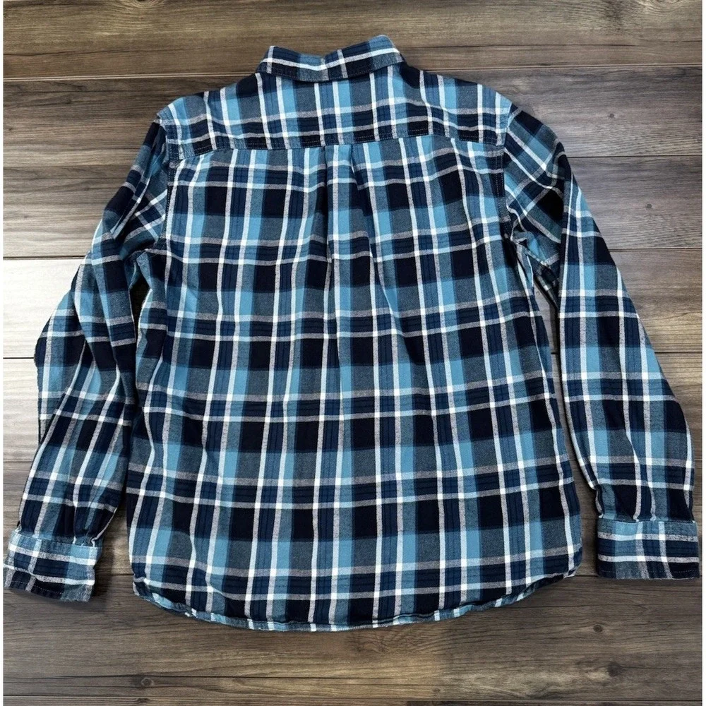 The North Face Flannel Shirt Men's Medium Multicolor Plaid Blue